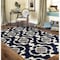 World Rug Gallery Cozy Moroccan Trellis Indoor Shag Area Rug 5'3'' x 7'3'' Navy 2525NAVY5X7 - alternate 8